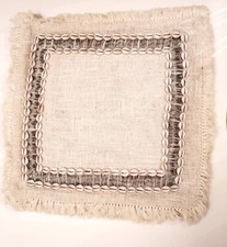 Square Jute Cushion Cover With