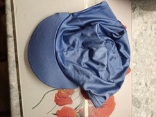 Plain Blue Riding Hat Silk