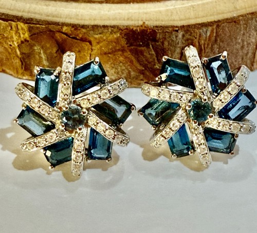 Natural diamonds and blue - natural,