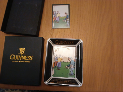 Rare guinness bateman pin tray - rare,