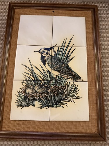 Vintage painted tiles - tiles, of