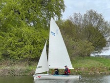 Dinghy :Lenam With 2 Main Sails, & Jibs, Spinnaker, Cover & Launching Trolley