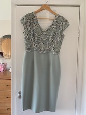phase eight size 12 dress and jacket Duck Egg Blue + shoes size 5 (no fascinator