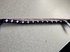 Cob Size Browband Purple, white & black