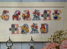 ALPHABET ABC Number & Letter Library cross stitch chart multiple option scroll