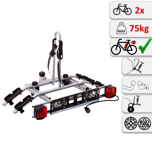 Towbar mounted tilting - 2, bike