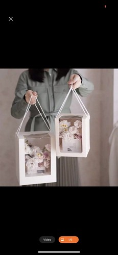 Card flower gift - card, box