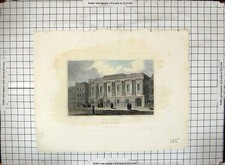 Antique Old Print Public Fice