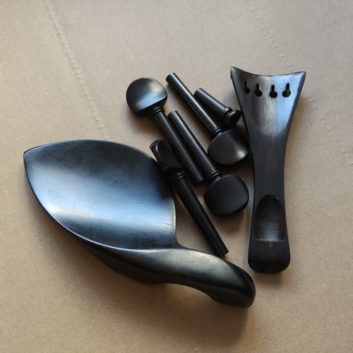 Set ebony violin parts - set,