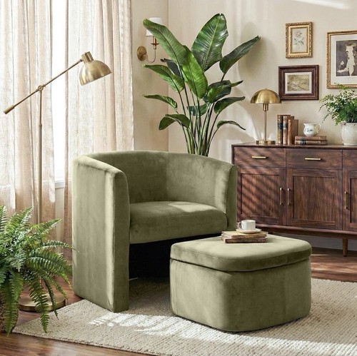 Modern velvet armchair - velvet, &