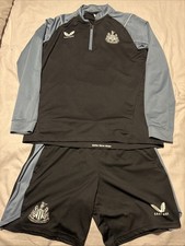 Newcastle United Training Kit Medium Mens Castore Blue And Black