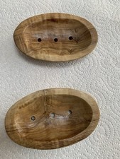 2 X Wooden Soap Dishes