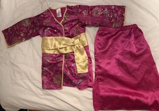 Geisha Girls Pink Kimono Dress-up Japanese Fancy Costume World Book Day Age 4-7