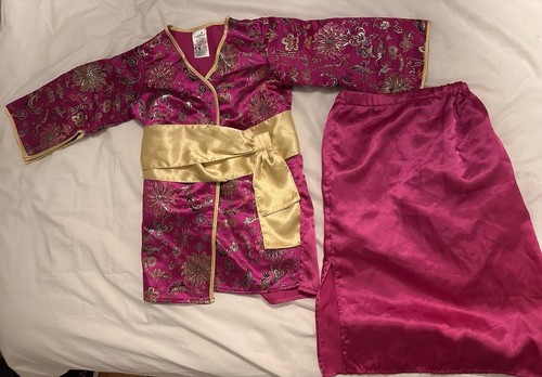 Geisha girls pink kimono - girls,