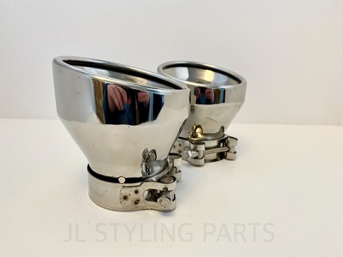 Large slash cut exhaust tips - exhaust,