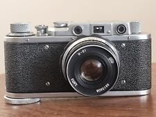 ZORKI TYPE 1 CAMERA INDUSTAR F2:8 LENS BLACK & SILVER LEICA CLONE STREET CLASSIC
