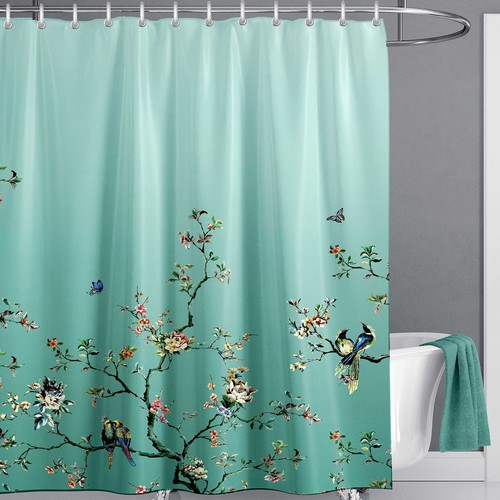 Livetty green bird - green, floral
