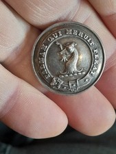 Antique livery button - , palmam