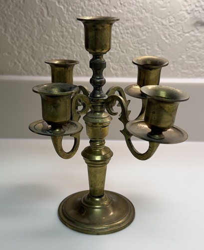 Vintage solid brass - vintage, candelabra
