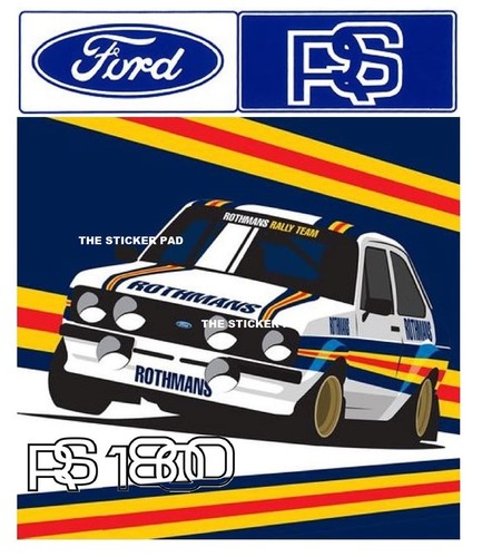 Sticker ford escort - ford, mk2