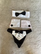 Men’s 3 Piece Butler Thong Costume