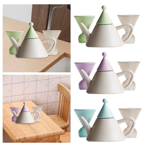 Dollhouse miniature teapot set - miniature,