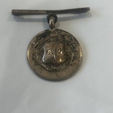 Sterling silver medal badge - silver,