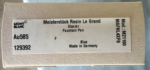 Montblanc resin glacier - montblanc,