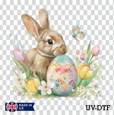Easter Rabbit UV DTF Sticker -