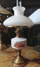 Vintage Lamp Ceramic Brass &