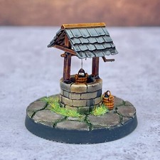 Village garden water well - water,