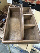 Dark Brown Wooden Basket w