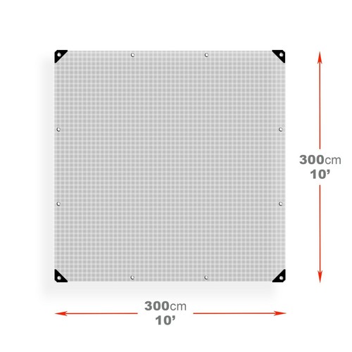 Heavy duty clear tarpaulin - clear,