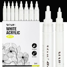 Acrylic White Paint Pens - 8