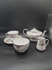 Antique Jackson & Gosling Grosvenor China Ye Olde English Batchelor Tea Set