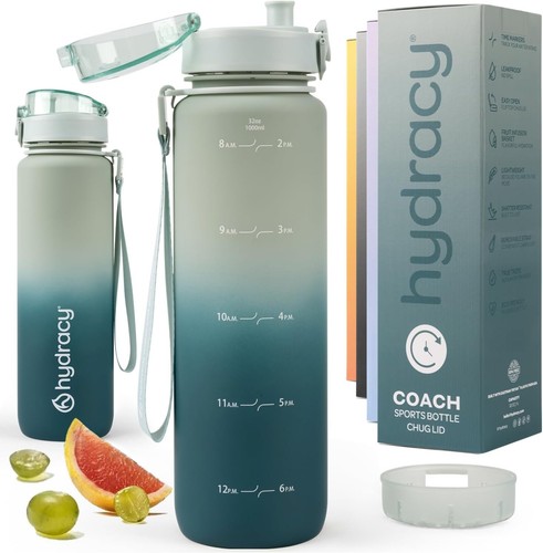 Water bottle with time marker - bottle,