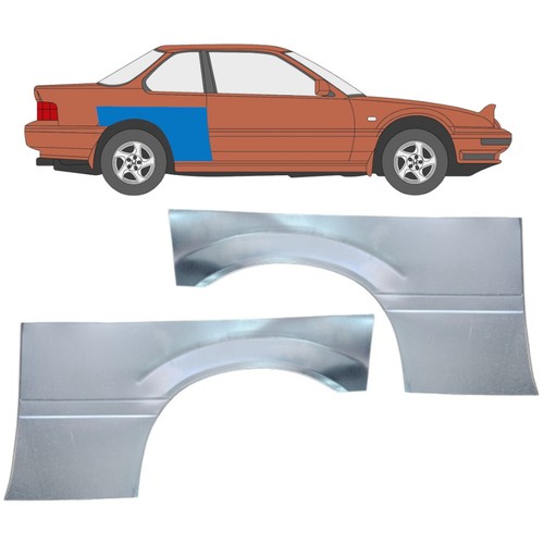 Rear wing repair panel for