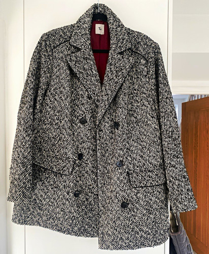 Herringbone tweed pea - herringbone,