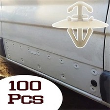 100pcs Side Moulding Door Trim Clips For Vauxhall Vivaro Panel Plastic Exterior