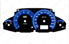 Ford Focus RS Mk1 KM/H Plain Dial Cards Gauges