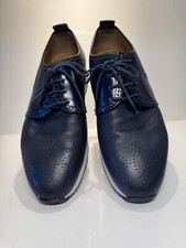 Very stylish navy blue Hermès mens trainer/shoe, with funky white sole size 41 