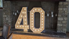 Light Up Numbers and Letters TO HIRE - Wedding & Birthday Marquee Lights - 4ft