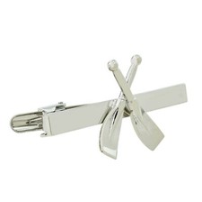 Crossed Rowing Oars Tie Clip