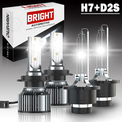 Combo hid led headlights high - hid,