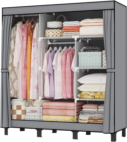 Wardrobe fabric cabinet - , with