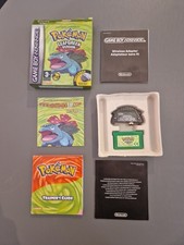 Pokemon Leaf Green Version Nintendo Game boy Advance UK PAL Boxed + adapter