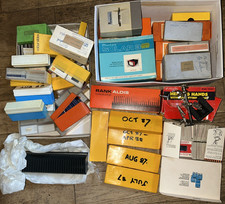 LARGE LOT OF 35MM SLIDES – PEOPLE PLACES HOLIDAYS – viewer - helping magnifier