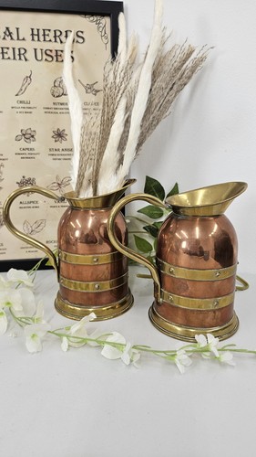 Vintage copper brass banded - copper,
