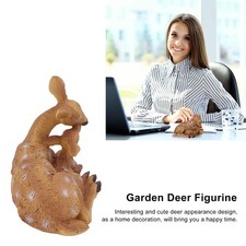Deer Figurine Hand Painted