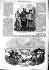 Original Old Antique Print